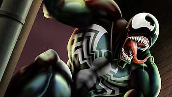 Venom Comic Art, venom, supervillain, digital-art, artwork, art, deviantart HD wallpaper
