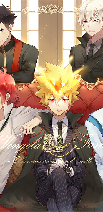 Katekyo Hitman Reborn!, Giotto, Ugetsu Asari, Spade HD phone wallpaper