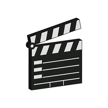 Isometric clapperboard, White background, Vector art HD phone wallpaper