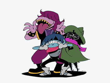 The Fun Gang, deltarune, Kris (deltarune), Ralsei (deltarune), Susie (deltarune), Undertale HD wallpaper
