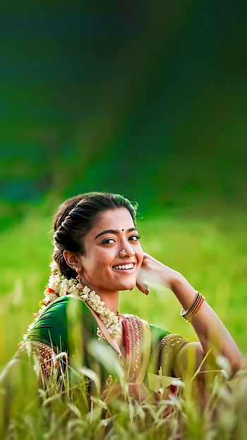 Pushpa, people_in_nature, rashmika HD phone wallpaper