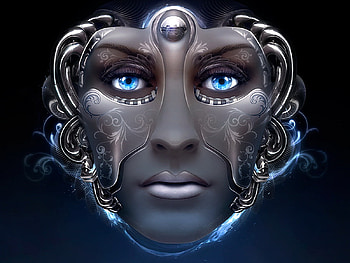 oracle, blue, arts, beautiful, illustration, nice, pretty, detail, face, cool, vector HD wallpaper