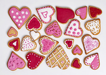 Happy Valentine's Day!, valentine, pink, red, texture, cookie, card, heart HD wallpaper