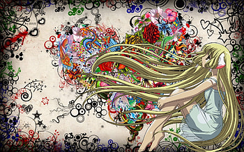 Chii, cyborg, blond hair, blonde, cute, long hair, dress, beauty, nice, abstract, blonde hair, adorable, female, sundress, sweet, chobits, blond, girl, beautiful, kawaii, anime girl, anime, pretty, lovely HD wallpaper