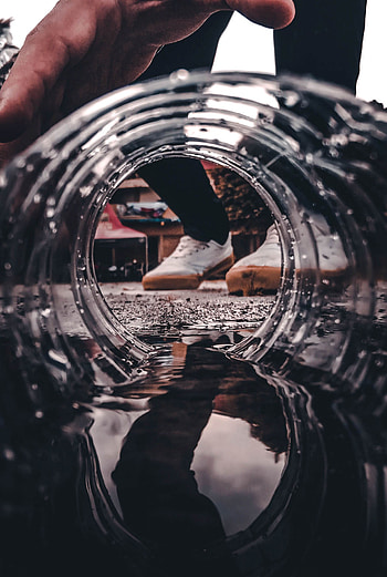 Water, Transparent, Miscellanea, Miscellaneous, Wet, Trumpet, Pipe, Tunnel HD phone wallpaper