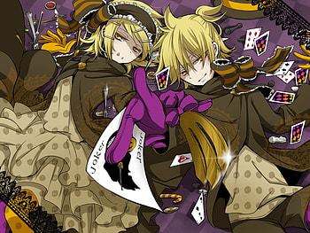 Kagamine Rin & Kagamine Len, len, rin, kagamine rin, vocaloid, kagamine len HD wallpaper