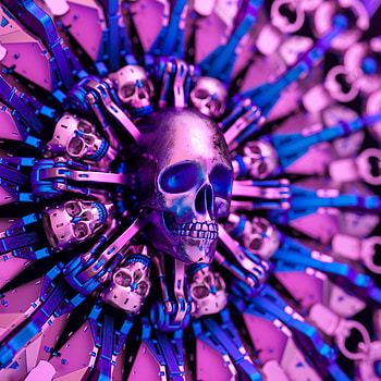 Shine, Miscellanea, Miscellaneous, Brilliance, Form, Metal, Skull HD phone wallpaper