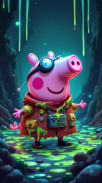Peppa Pig: Neon Explorer — & Android HD phone wallpaper