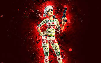 Pattern PJ Patroller, , red neon lights, Fortnite Battle Royale, Fortnite characters, Pattern PJ Patroller Skin, Fortnite, Pattern PJ Patroller Fortnite HD wallpaper