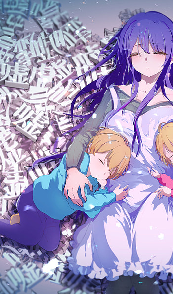 Hoshino Ai, Ruby Hoshino & Aquamarine Hoshino, Anime, Oshi no Ko HD phone wallpaper