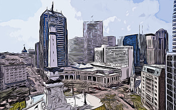 Indianapolis, Indiana, , vector art, Indianapolis drawing, creative art, Indianapolis art, vector drawing, abstract cityscape, USA, Indianapolis cityscape HD wallpaper