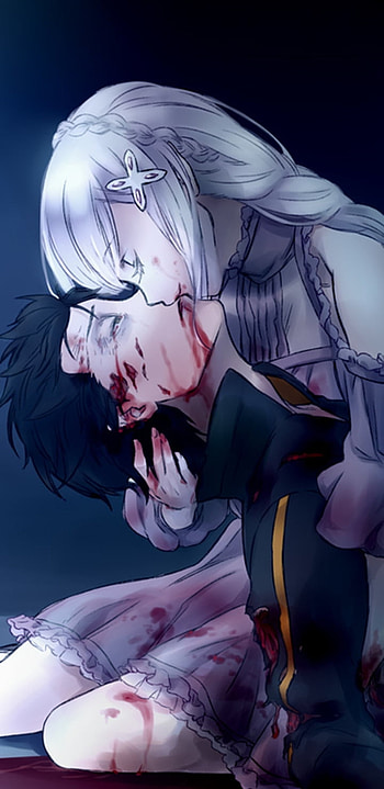 Re:Zero Emilia & Subaru Intense Moment – Anime , Emilia (Re:ZERO), Subaru Natsuki, Anime, Re:Zero - Starting Life in Another World HD phone wallpaper