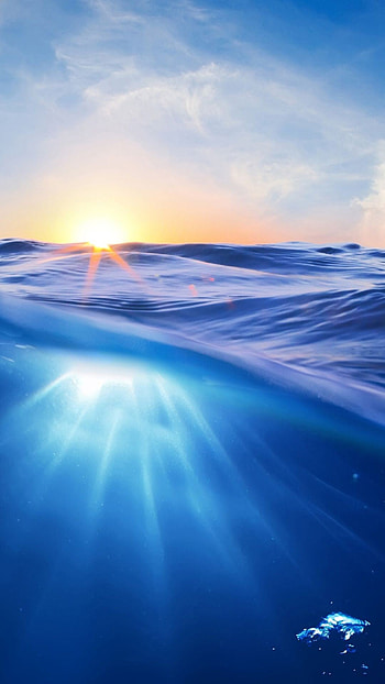 Nature 6 Plus - Sea Waves Sunrise 6 Plus HD phone wallpaper