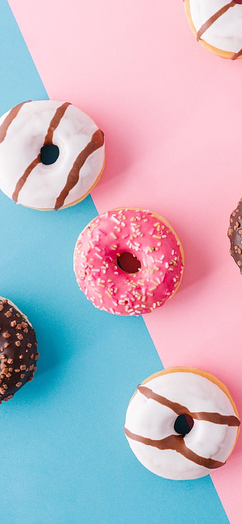 Flavorful donuts, Scrumptious treat, Glazed perfection, Dessert delight HD phone wallpaper