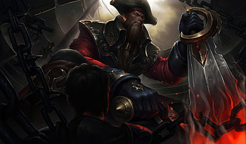 pirate, beards weapon, sword, chains, hat HD wallpaper