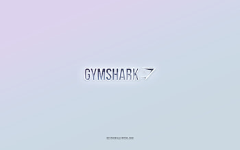 Gymshark logo, cut out 3d text, white background, Gymshark 3d logo, Gymshark emblem, Gymshark, embossed logo, Gymshark 3d emblem HD wallpaper
