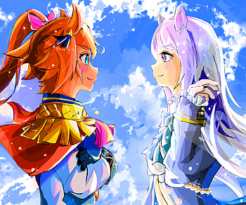 Mejiro McQueen & Tokai Teio, Tokai Teio, Mejiro McQueen, Anime, Uma Musume: Pretty Derby HD wallpaper