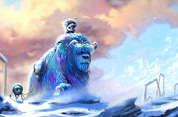 Sulley And Mike Monsters, pixar, disney, movies, monsters-university, animated-movies, artstation HD wallpaper