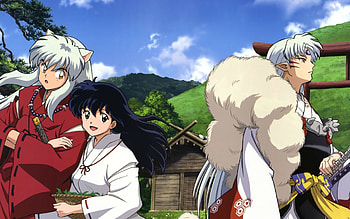 InuYasha 44278, Anime fan art, Artistic InuYasha representation, Eye-catching design HD wallpaper