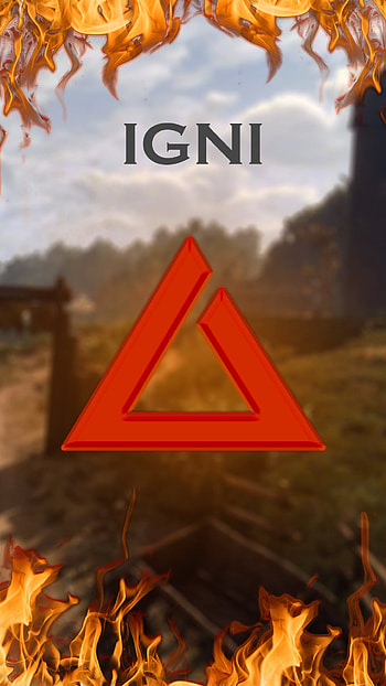 Igni Sing from The Witcher, fire, The Witcher, video game, The Witcher 3: Wild Hunt HD phone wallpaper