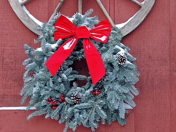 Christmas Wreath, Abstract, Winter, graphy, Snow, Nature HD wallpaper