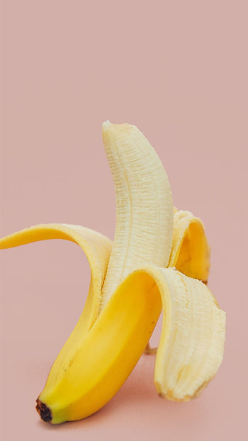 Peeling delight, Tropical pleasure, Half-peeled beauty, Irresistible snack HD phone wallpaper
