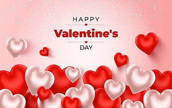 :), card, pink, red, valentine, day, heart HD wallpaper