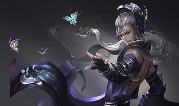 Butterflies, blue, purple, butterfly, fantasy, man, luminos, hand HD wallpaper