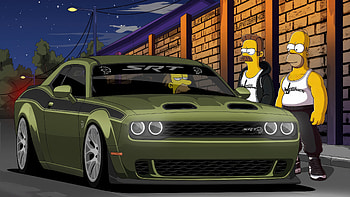 Simpsons Street Racers, the-simpsons, cartoons, animated-tv-series HD wallpaper