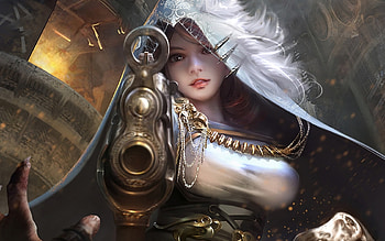Fantasy girl, fantasy, art, wlop, girl, luminos HD wallpaper