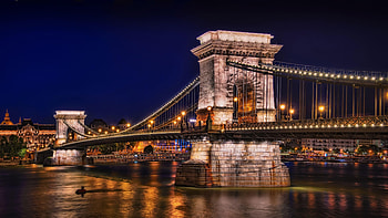 Szechenyi Bridge, Budapest HD wallpaper