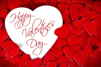 Happy Valentine's Day, hearts, valentines, love, red HD wallpaper
