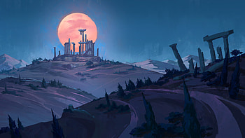 Fantasy, Ruin HD wallpaper