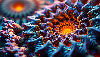 Vibrant Swirls: Ultra Display, fractal, Abstract, colorful, spiral, texture HD wallpaper