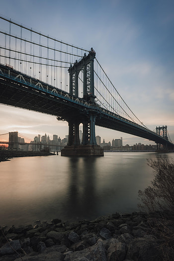 Cities, Water, City, Building, Bridge HD phone wallpaper