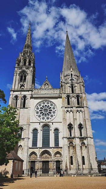 Architecture, Chartres Cathedral, Pingl par, Gothic HD phone wallpaper