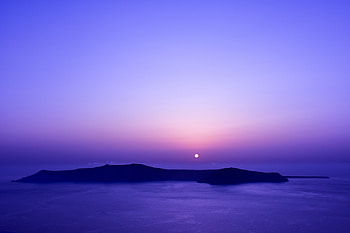 Cool Blue Temperature Sunset, nature, sunset, sky, mountains HD wallpaper
