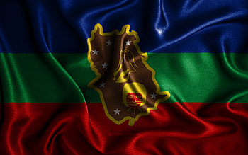 Amazonas flag, , silk wavy flags, Venezuelan states, Day of Amazonas, fabric flags, Flag of Amazonas, 3D art, Amazonas, South America, States of Venezuela, Amazonas 3D flag, Venezuela HD wallpaper