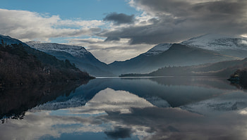 Nature, Water, Mountains, Clouds, Lake, Reflection HD wallpaper