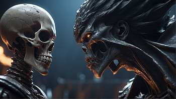 Terminator, skeleton, skull, bones, Terminator, alien HD wallpaper