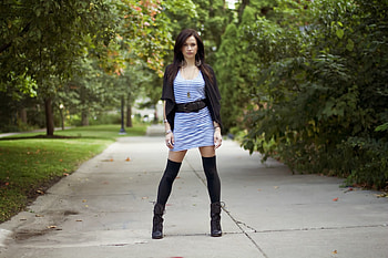Mega Lyn, mini-dress, dress, mega-lyn, celebrities, model HD wallpaper
