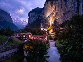 Lauterbrunnen Switzerland (uncropped), , windows, Lauterbrunnen Switzerland HD wallpaper