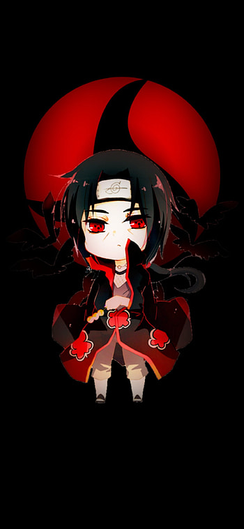 Chibi Itachi Uchiha, art, painting HD phone wallpaper