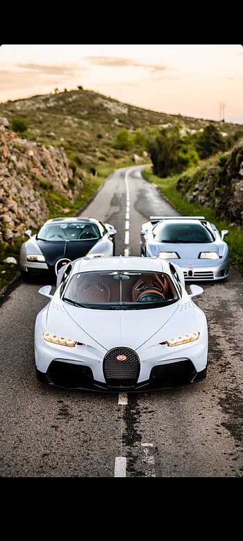 Bugatti Family, motor_vehicle, white HD phone wallpaper