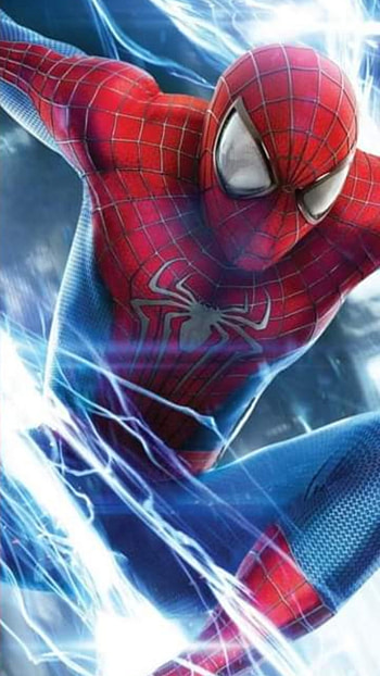 Spiderman, red, electric blue HD phone wallpaper