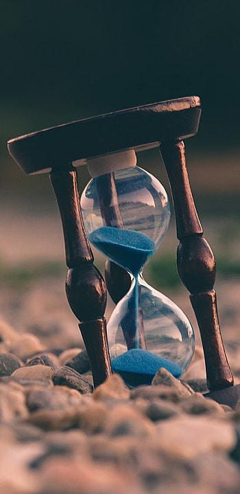 Hourglass, symbolic object, patience symbol, ancient timekeeping HD phone wallpaper