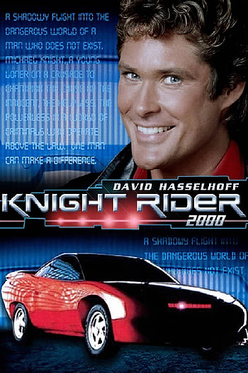 Knight Rider 2000 poster, Retro movie artwork, Classic car design, Iconic 90s film HD phone wallpaper
