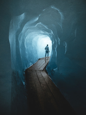 Nature, Switzerland, Cave, Glacier, Rhone Glacier, Ron Glacier, Obergoms HD phone wallpaper