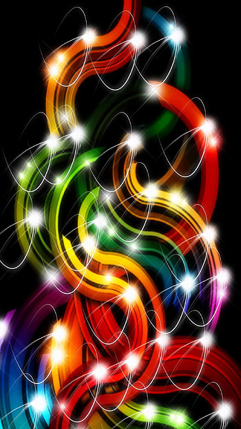 Abstract color shapes for HD phone wallpaper