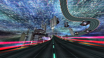 F-Zero, buildings, sky, future, track HD wallpaper